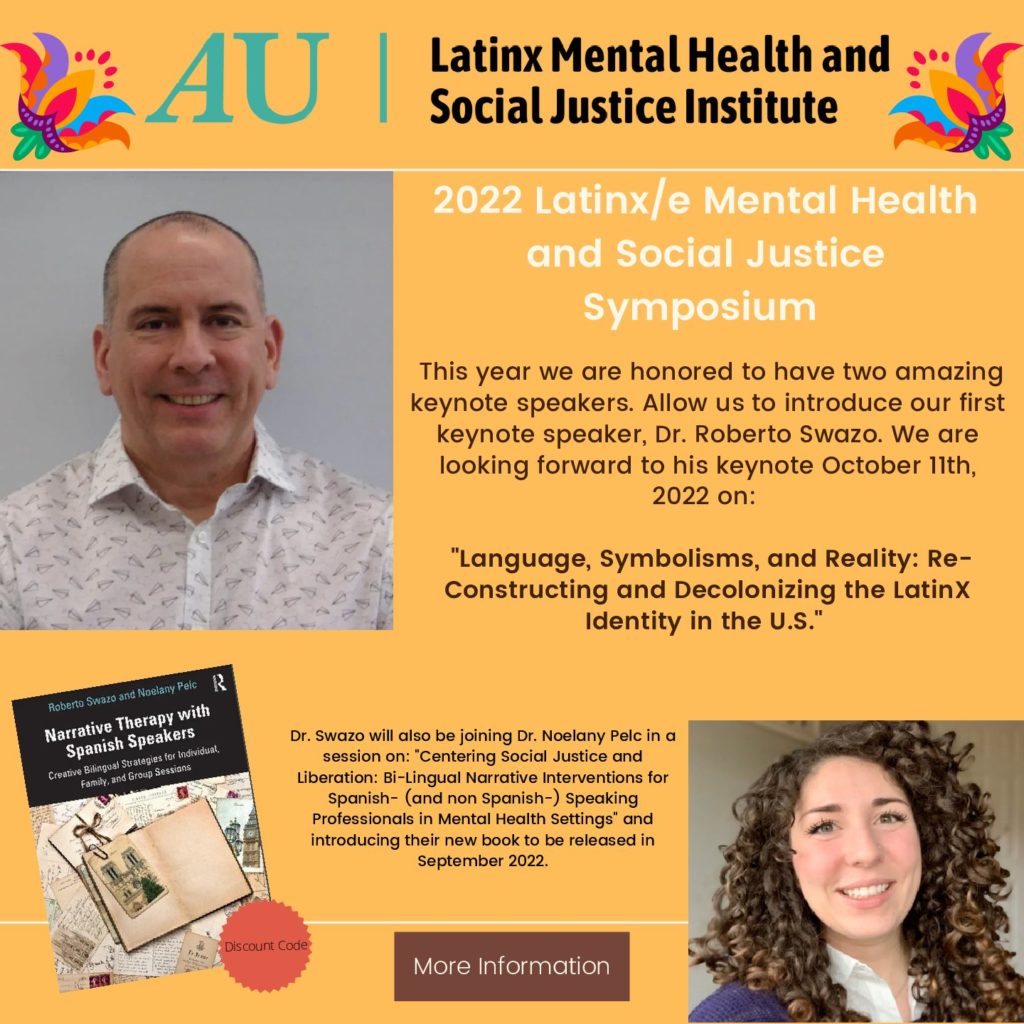 Latinx Mental Health Social Justice Institute flyer. 