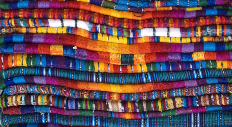 Multi-colored woven fabric