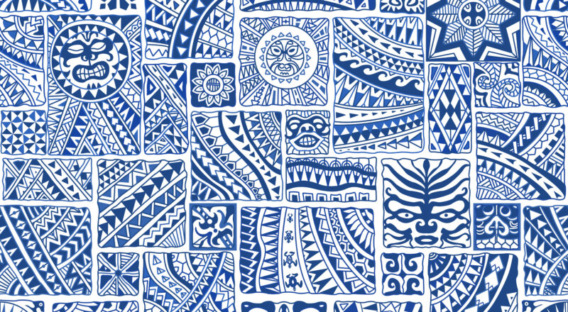 blue and white pattern