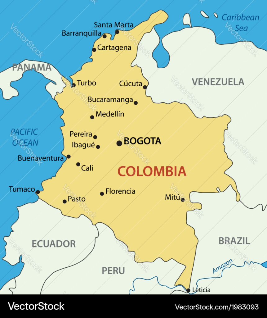 Map of Columbia