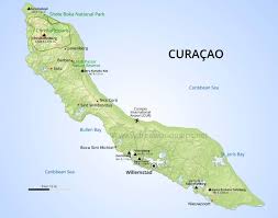 Map of Curaçao